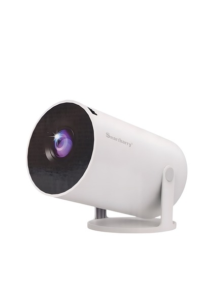 SMART BARRY The HT5 Mini portable wireless video projector supports 4K high-d...