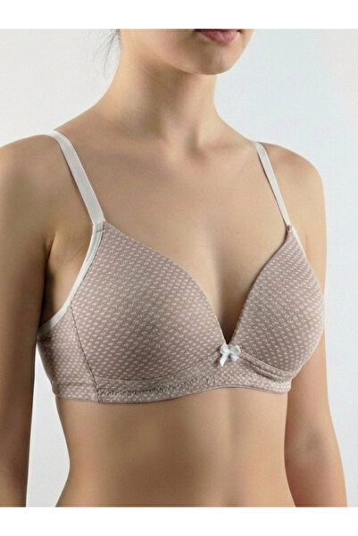 Sabase Teenage Girls' Bra - Non-Wired Cotton Soft Textured Wire-Free Bra