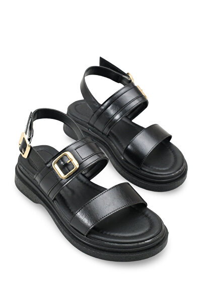 Riccon Women's Sandals 0012707 Black Rustic