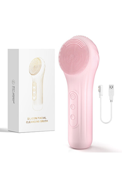 Choice Pink Electric Sonic Waterproof Facial Cleansing Brush Rechargeable Hot...