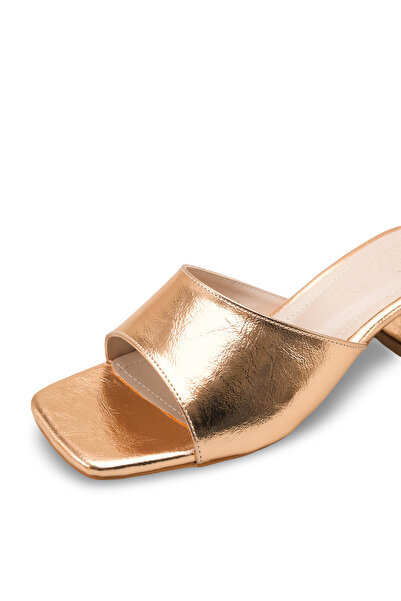 Riccon Women's Heeled Slippers 0012203 Bronze