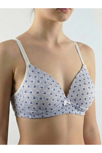 Sabase Teenage Girls' Bra - Non-Wired Cotton Soft Textured Wire-Free Bra