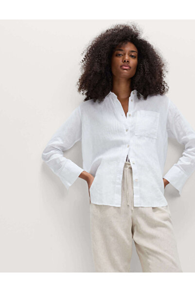 Marks & Spencer %100 Keten Regular Fit Gömlek