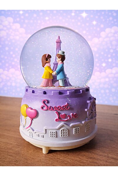 Rüya Kıyısı Paris Eyfel Kulesi Detaylı Aşıklar Büyük Boy Otomatik Püskürtmeli...