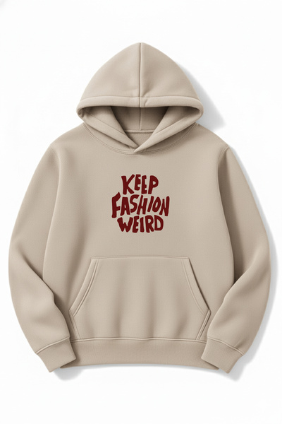 Altair Tr Oversize Unisex Keep Fashion Weird Printed Hooded Sweatshirt