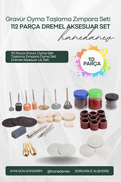 Hanedanev 112 Pieces Engraving Carving Set Grinding Sanding Carving Set Dreme...