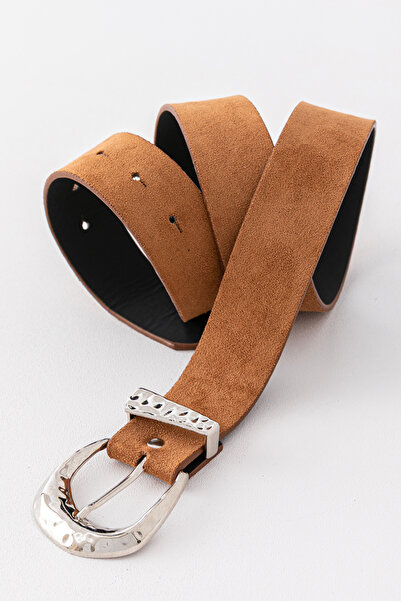 Pantastic Jeans 4.cm Silver Buckle Suede Imitation Leather