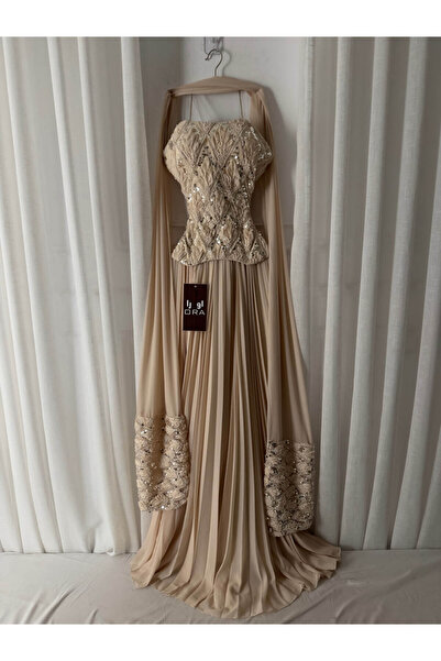 Ora Beige evening dress