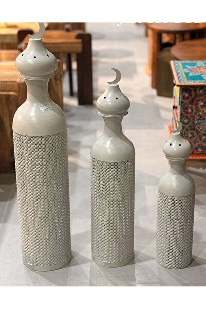 AZOZ MERCHLY Metal Decorative Vases Set of 3