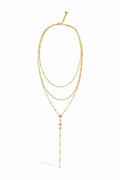 Okko Store Three Row North Star Y Necklace