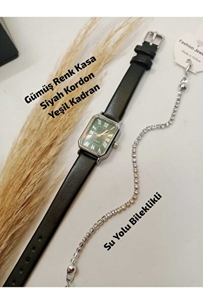 Brality Retro Series / Silver Case Roman Vintage Women's Wristwatch (Black Co...