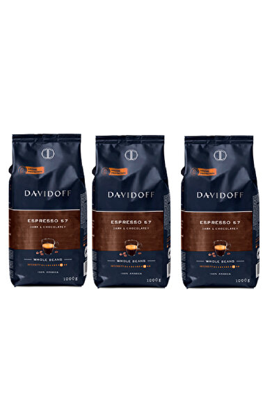 Davidoff Espresso Coffee Beans 1 Kg - 3 Pieces (three Packs)