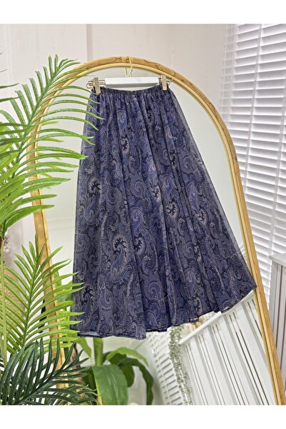 onix تنورة ليليوم زرقاء