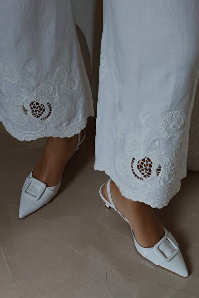 POLKA STORE May Square Buckle Pointed Toe Short Kitten Heel Bitter Brown Sued...