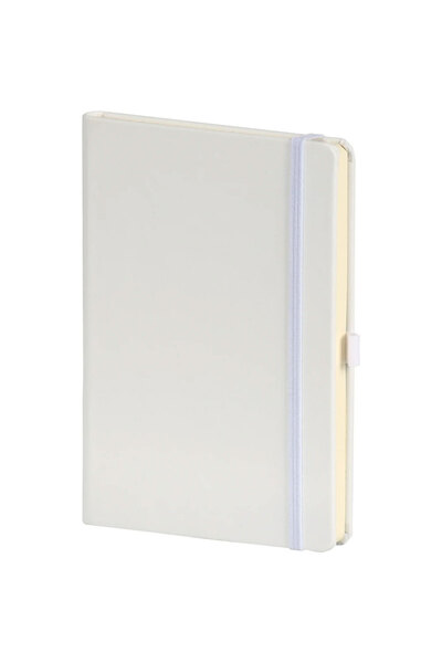 Mr.Notebook Kişiye Özel İsim Yazılı Beyaz Termo Deri Defter - Kalemlikli ve L...