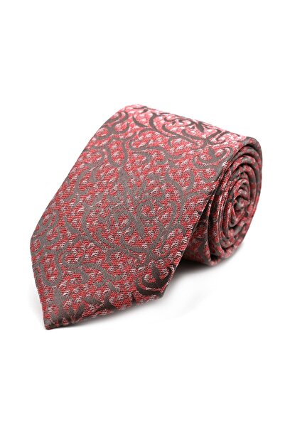 Sade Kravat Pink Beige Special Patterned Tie 33105 Pink