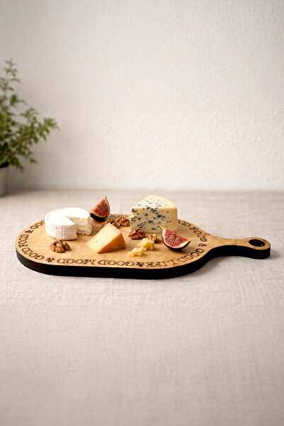 Kitchen Life Set de 2 plăci de tăiat ovale din lemn de molid, 38,5 cm - Lemn ...