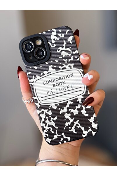 MİRAZ TASARIM iPhone 13 Black Text Detail Case