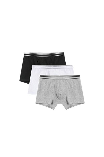 Giordano Men’s Cotton Stretch Jersey Trunks 3‑Pack Essentials