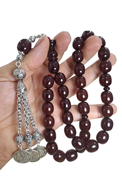 Cekke Tesbih Original Sıkma Kehirmen Kiln-Fired 13*14 mm Large Daily Use Pray...