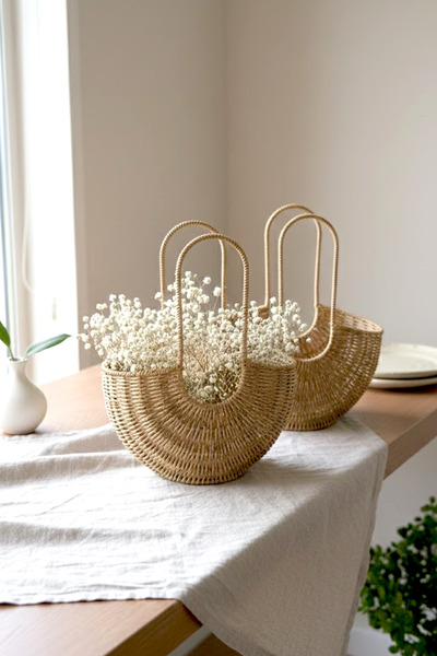 Kitchen Life 2-компонентна кошница с плетен вид за многофункционална употреба...