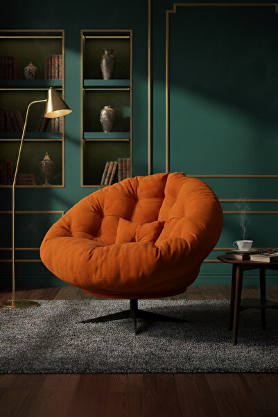 AVYNA Contemporary Elite™ 360 Derece Döner Mekanizmalı Berjer Tekli Koltuk, Y...