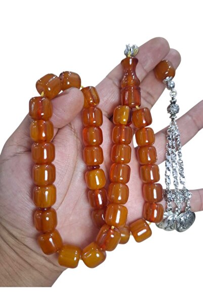 Cekke Tesbih Sıkma Kehribar 12.5*13 mm Oven-Fired Original Stick Large Collec...