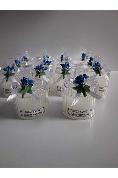 buğlem hediyelik35 MİKA ŞEKERLİK KUTULU MUM 10 adet