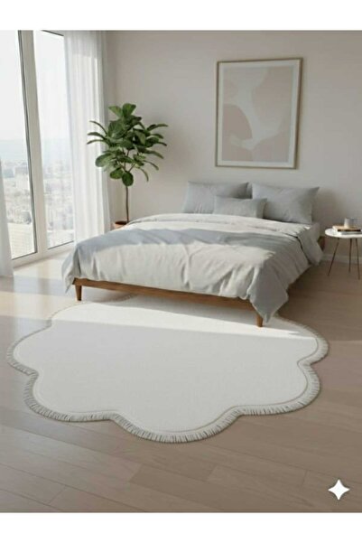 ALTUN CARPET Modern Flat Fringed Daisy Plush Carpet with Anti-Slip Base, 12ml...