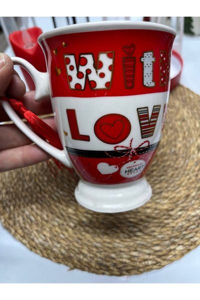 MVN Love yazılı kupa