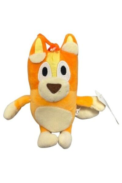 bluey Плюш играчка Бинго с ключодържател, 17 см, кафява