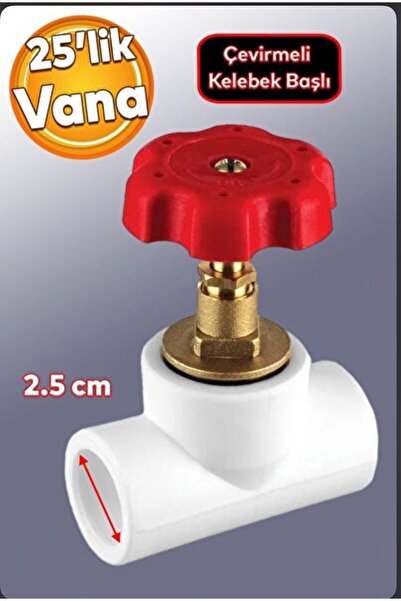 FIRAT 25lik 25mm Şibel Vana Çevirmeli Kelebek Başlı Kalitesi