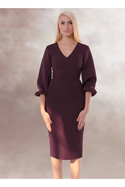 Novak Couture Rochie midi violet Valletta