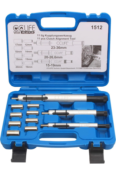 CCLIFE Universal multi-brand clutch centering kit, 11 pieces