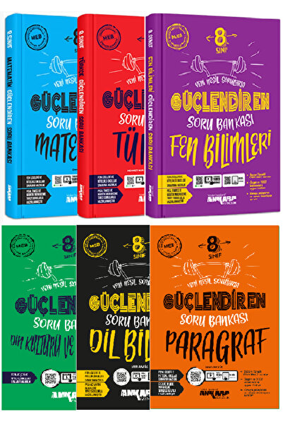 Günay Yayınları Ankara Yayıncılık 8. Sınıf Güçlendiren Türkçe+Matematik+Fen+D...