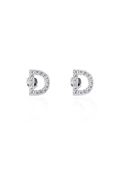 SPARKLES Cercei Diamond Letter D argint 925