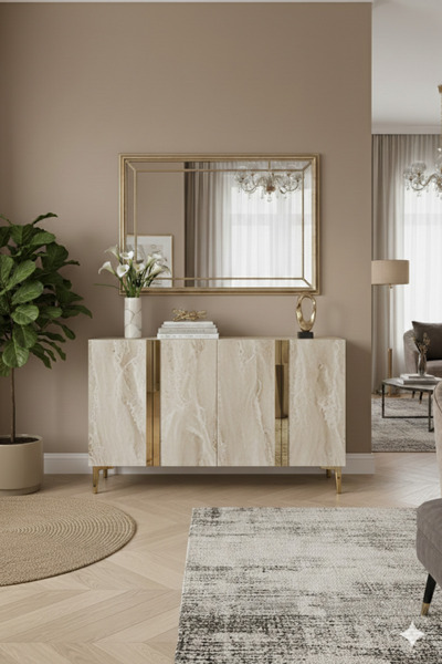 CENEYRA KA1298BTG ANKA120 KONSOL, KAHVE KÖŞESİ ve TV SEHPASI, ÇOK AMAÇLI DOLA...