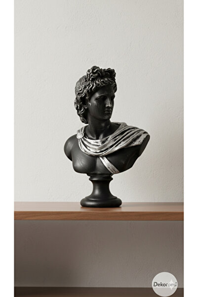 Dekoromi Dekoratif Kaideli Sanatsal Mitolojik Roma Antik Sezar Heykeli (32x22...