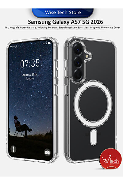 Wtech Samsung Galaxy A57 5G 2026 TPU Magsafe Protective Yellowing Resistant C...