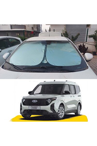 SunWALL Ford Tourneo Courier 2024 - 2025 - 2026 için Uyumlu Titanyum Gümüş Ot...