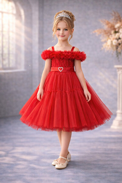 Atlas Kids Girls' Tulle Princess Evening Gown - Special Occasion Dress with H...