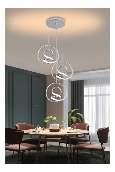 best power Triple LED Chandelier Light 7143-3 with Three Lighting Levels