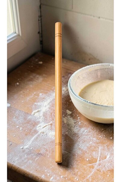 tafce 1 Adet İnce Oklava 18 mm kalınlık 50 cm Uzunluk