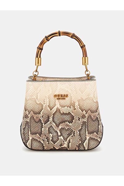 Guess Sibel python-print mini handbag
