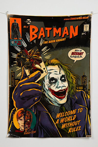 Charmbi Cavalerul Întunecat Joker – Film Anime personaj Tapiserie decorativă ...