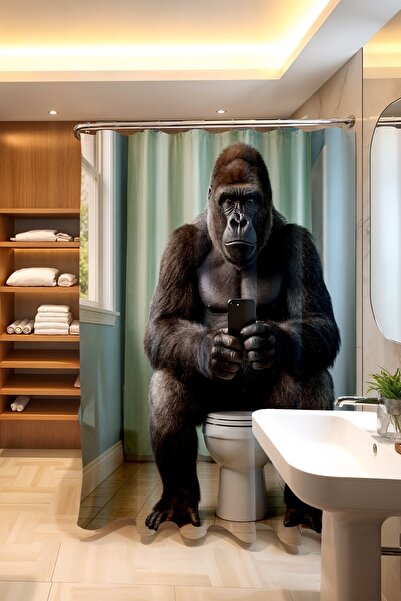 EVPANYA Perdeau de baie, Singurătatea din spatele perdelei cu model Perdeau d...