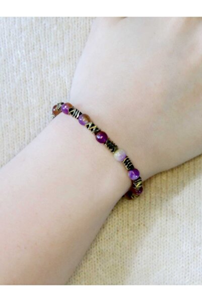 esha سوار من الحجر الطبيعي أميترين هيماتيت للنساء من الحجر الطبيعي eub13amh