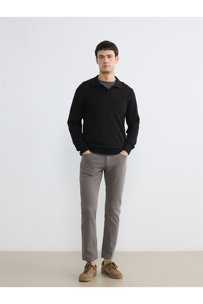 LC Waikiki Ανδρικό τζιν παντελόνι Haki 779 σε κανονική γραμμή