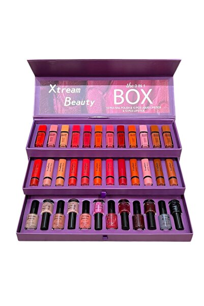 Xtream Beauty XB 3in1 Complete Makeup Set Box, 36 Pieces, Luxury, Three-Tier,...