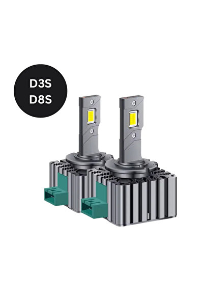 infintary Set of 2 LED Bulbs D3S/D8S ProDrivers® CSP 4575, 5200 Lm, 6500K Coo...